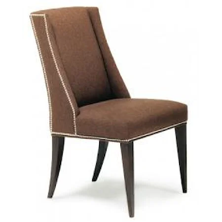 Contemporary Side Chair with Nailhead Trim